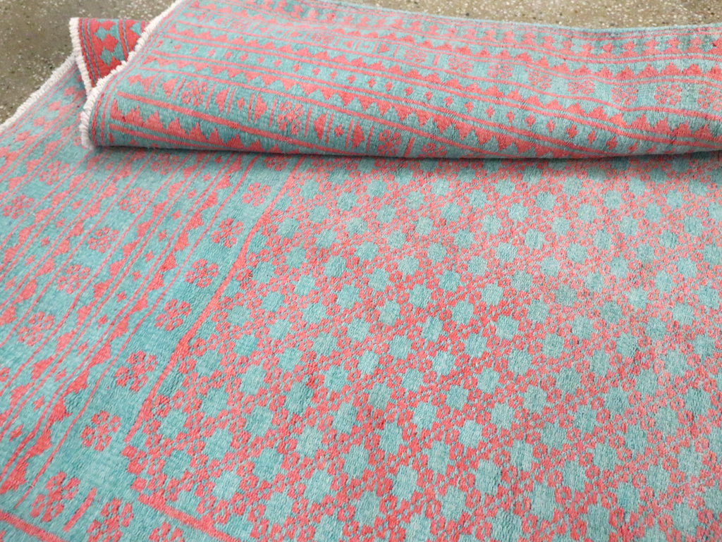 Vintage Persian Flatweave Kilim Accent Carpet, No.28927 - Gss