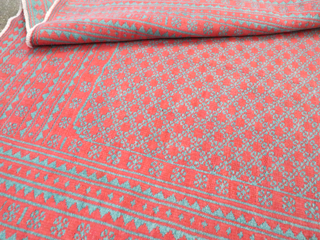 Vintage Persian Flatweave Kilim Accent Carpet, No.28927 - Gss