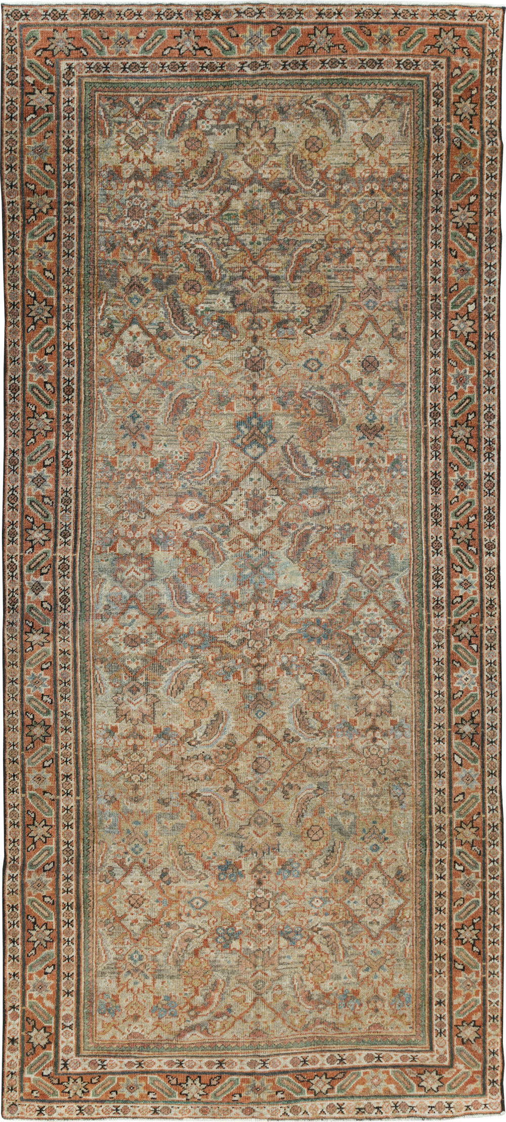Antique Persian Mahal Gallery Rug, No.28931 - Gss