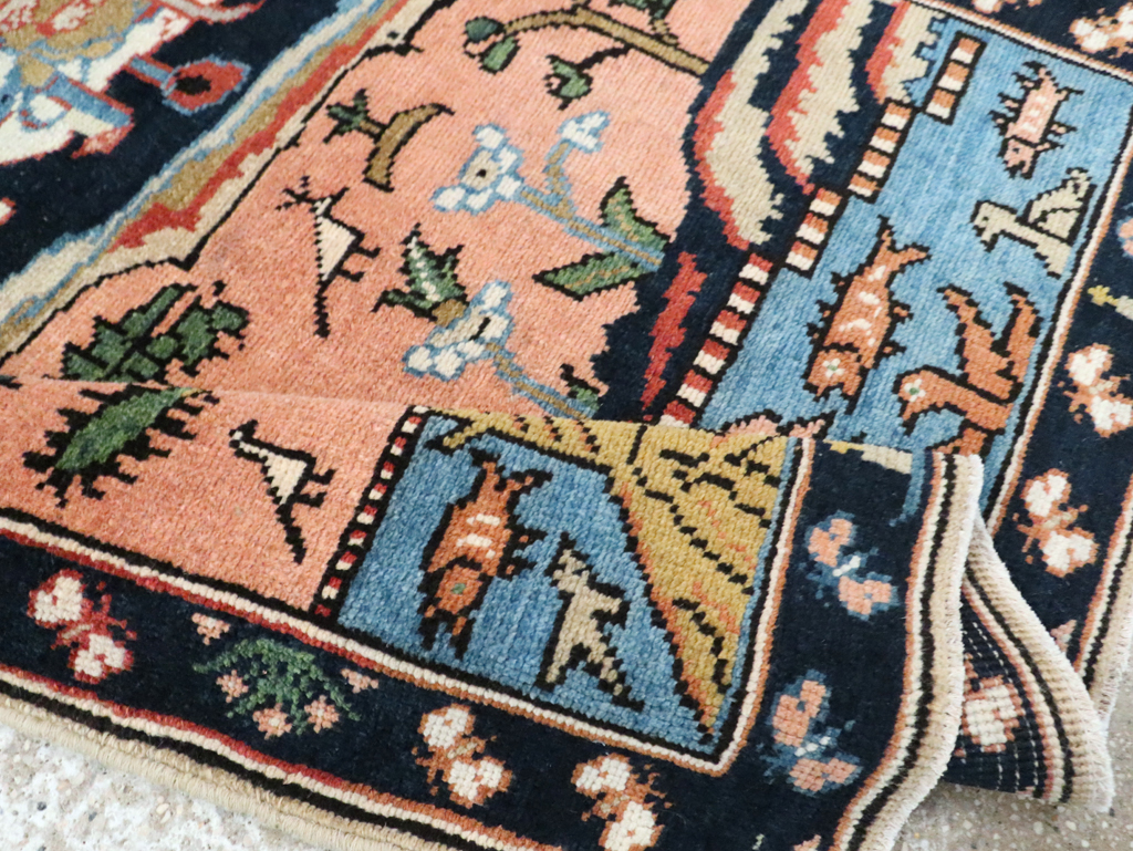 Vintage Pictorial Tabriz Rug, No.28934 - Gss