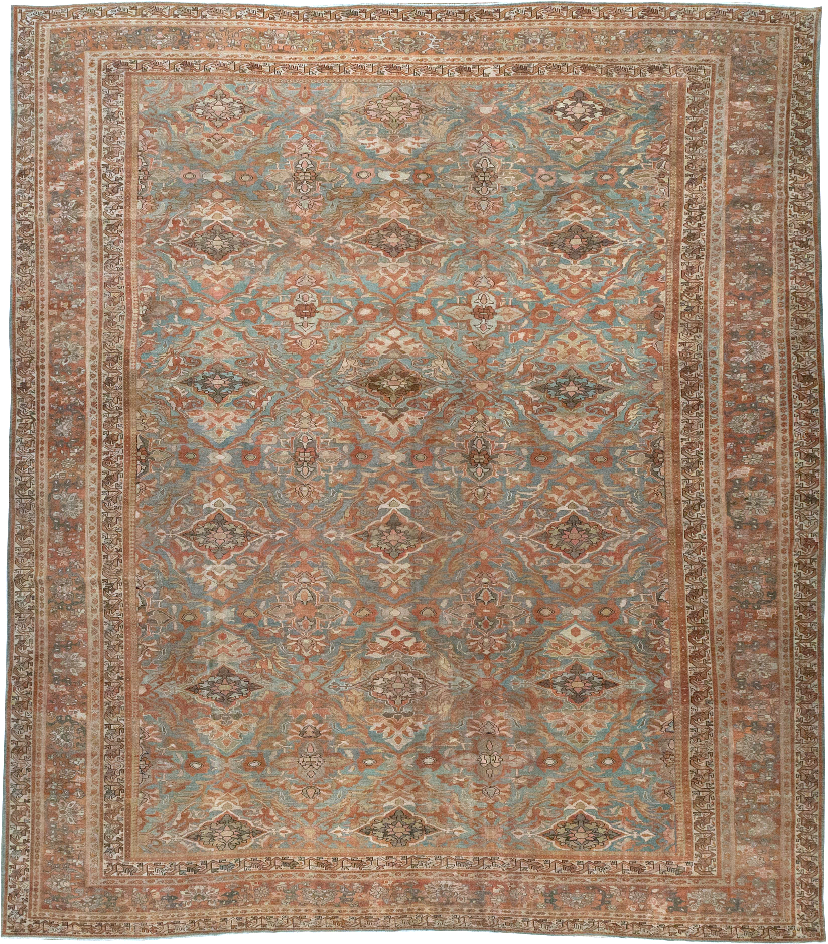 Antique Persian Malayer Large Square Carpet, No.28936 - Gss