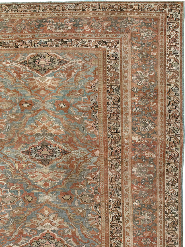 Antique Persian Malayer Large Square Carpet, No.28936 - Gss