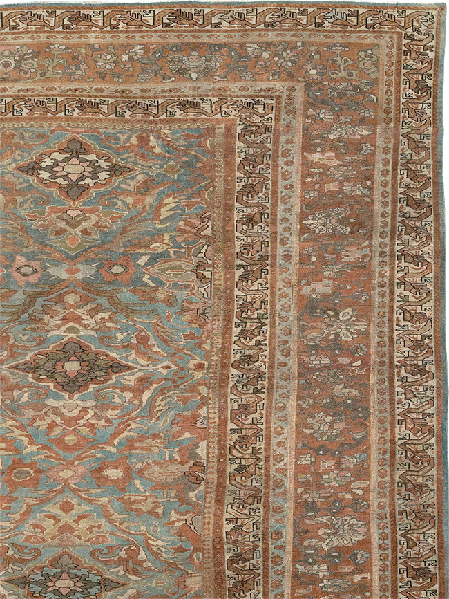 Antique Persian Malayer Large Square Carpet, No.28936 - Gss