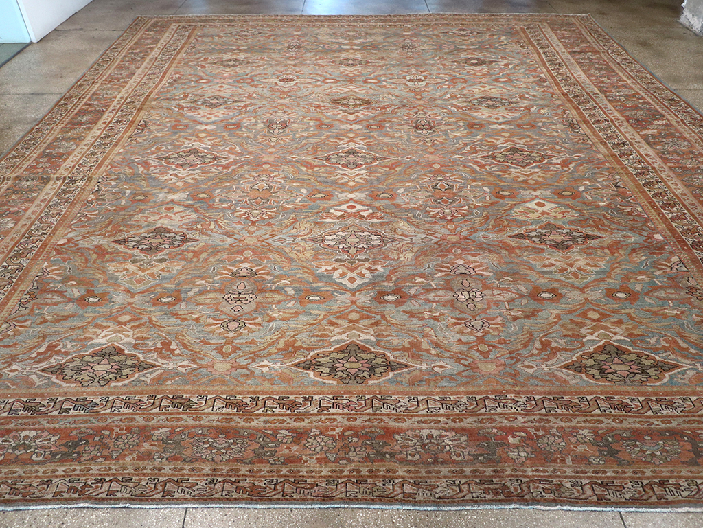 Antique Persian Malayer Large Square Carpet, No.28936 - Gss