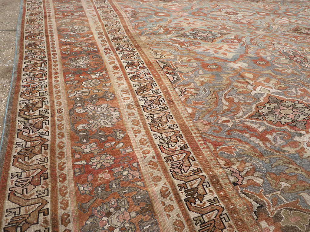 Antique Persian Malayer Large Square Carpet, No.28936 - Gss