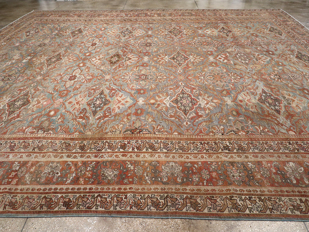 Antique Persian Malayer Large Square Carpet, No.28936 - Gss