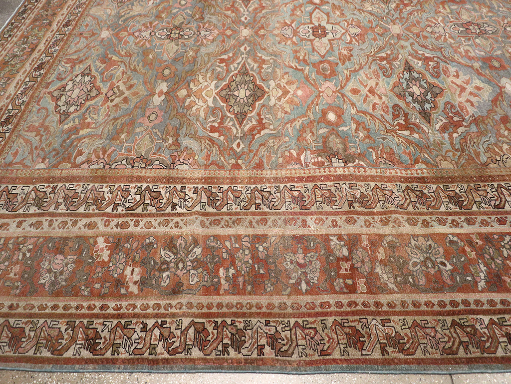 Antique Persian Malayer Large Square Carpet, No.28936 - Gss