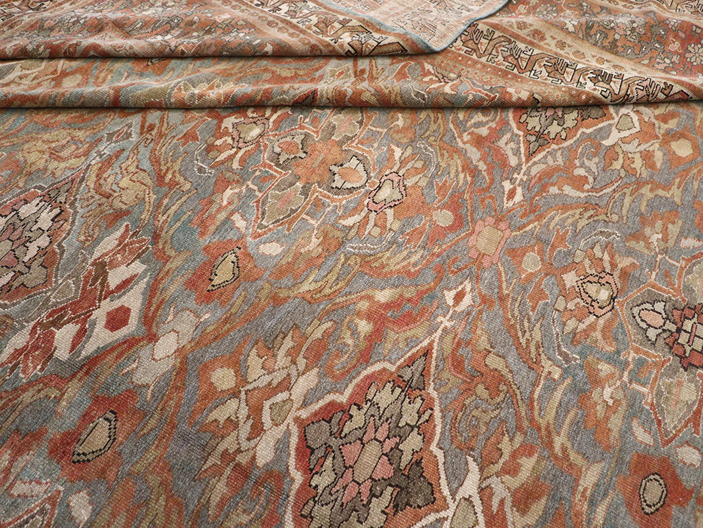 Antique Persian Malayer Large Square Carpet, No.28936 - Gss