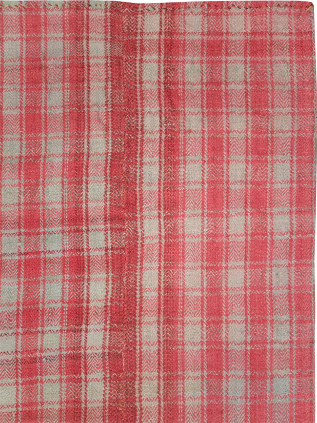 Vintage Persian Plaid Textile, No.28941 - Gss