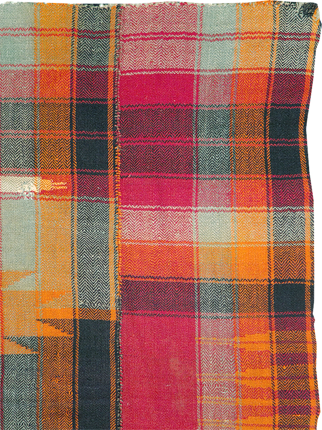 Vintage Persian Square Textile Flatweave, No.28960 - Gss