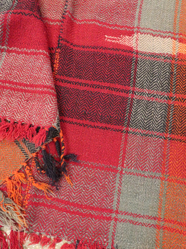 Vintage Persian Square Textile Flatweave, No.28960 - Gss