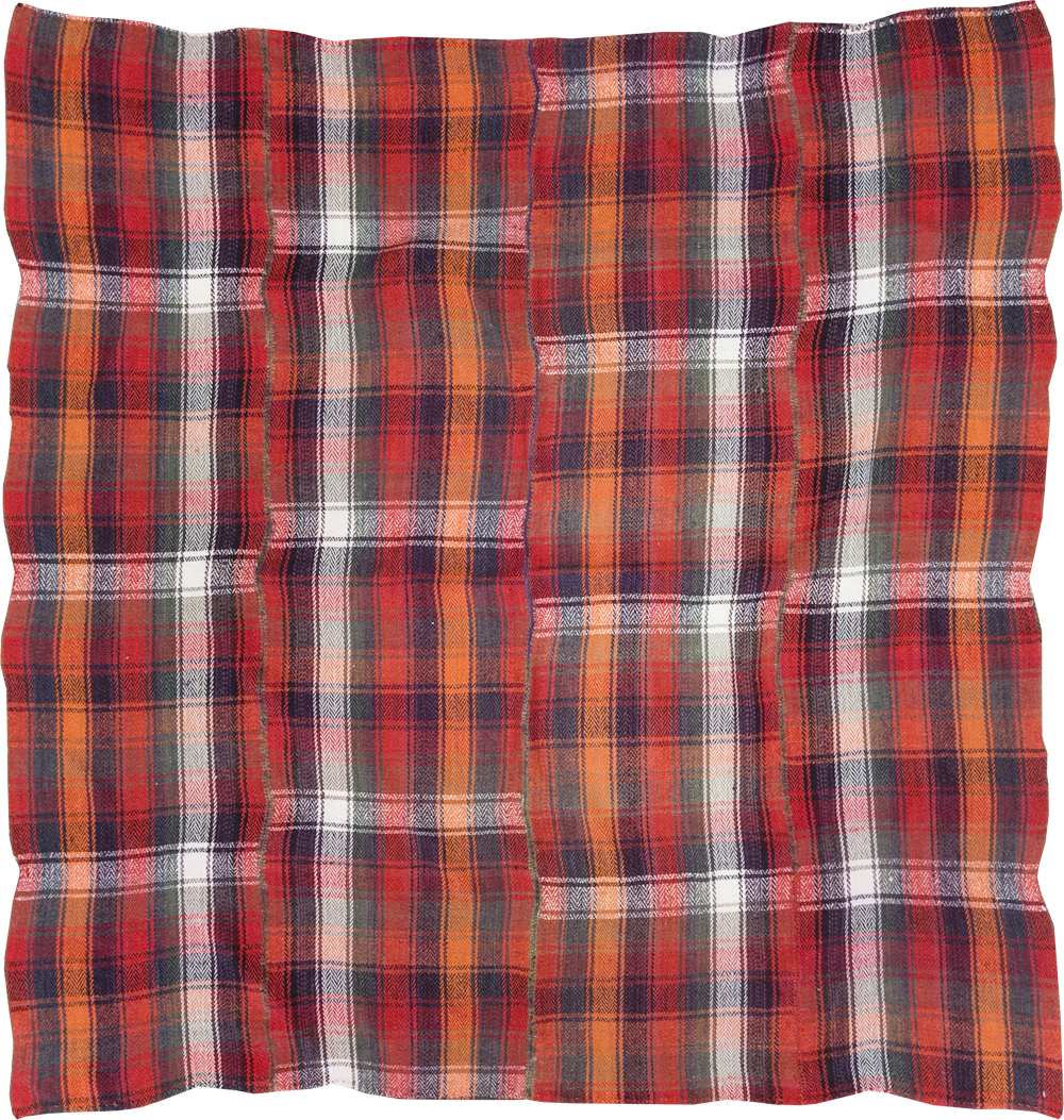 Vintage Persian Square Textile, No.28972 - Gss