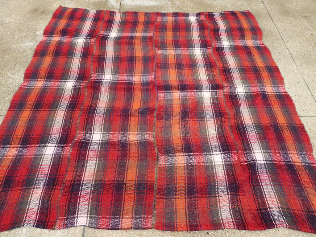 Vintage Persian Square Textile, No.28972 - Gss