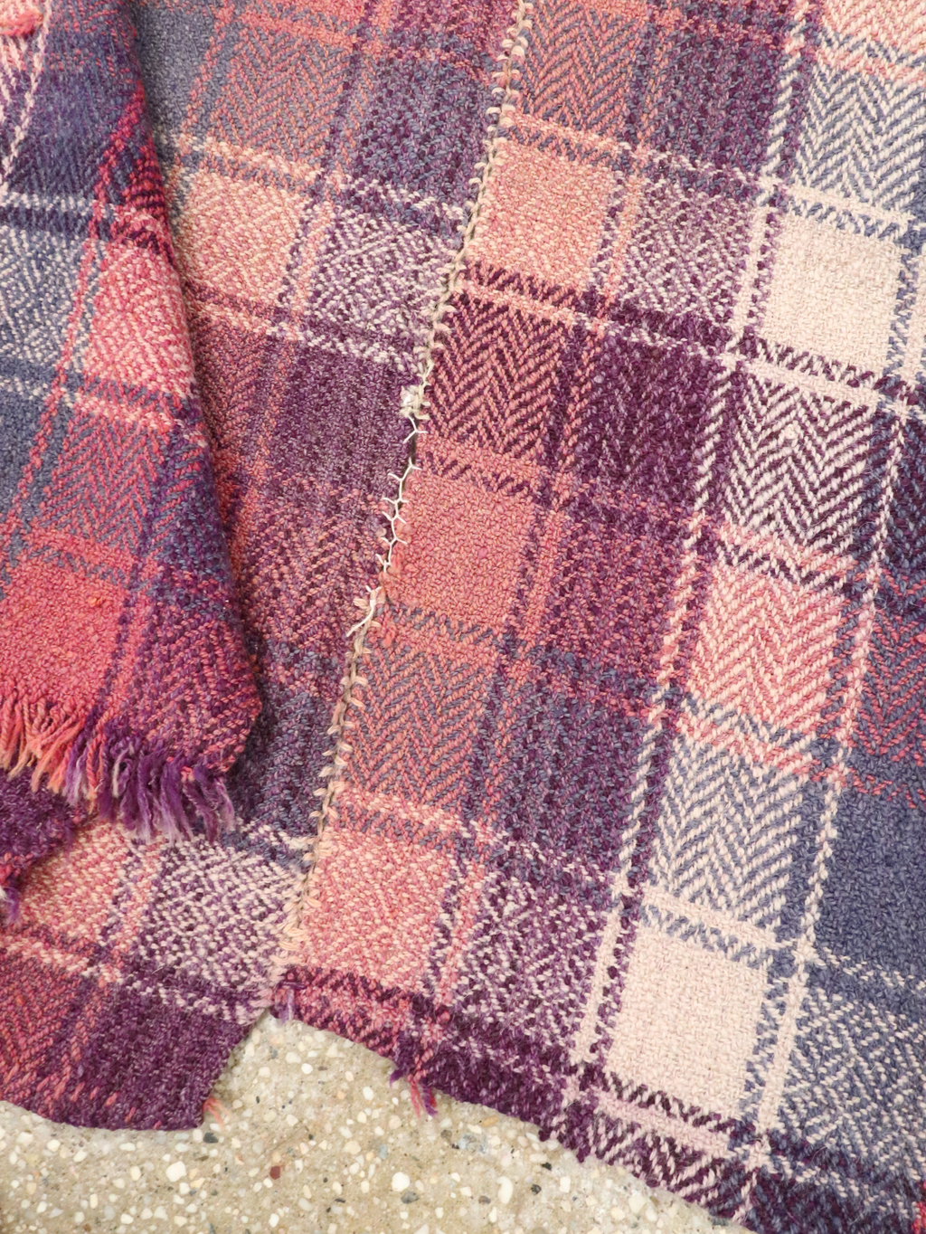 Vintage Persian Square Textile, No.28983 - Gss