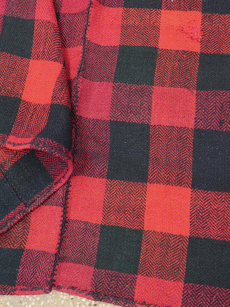 Vintage Persian Plaid Textile, No.28984 - Gss