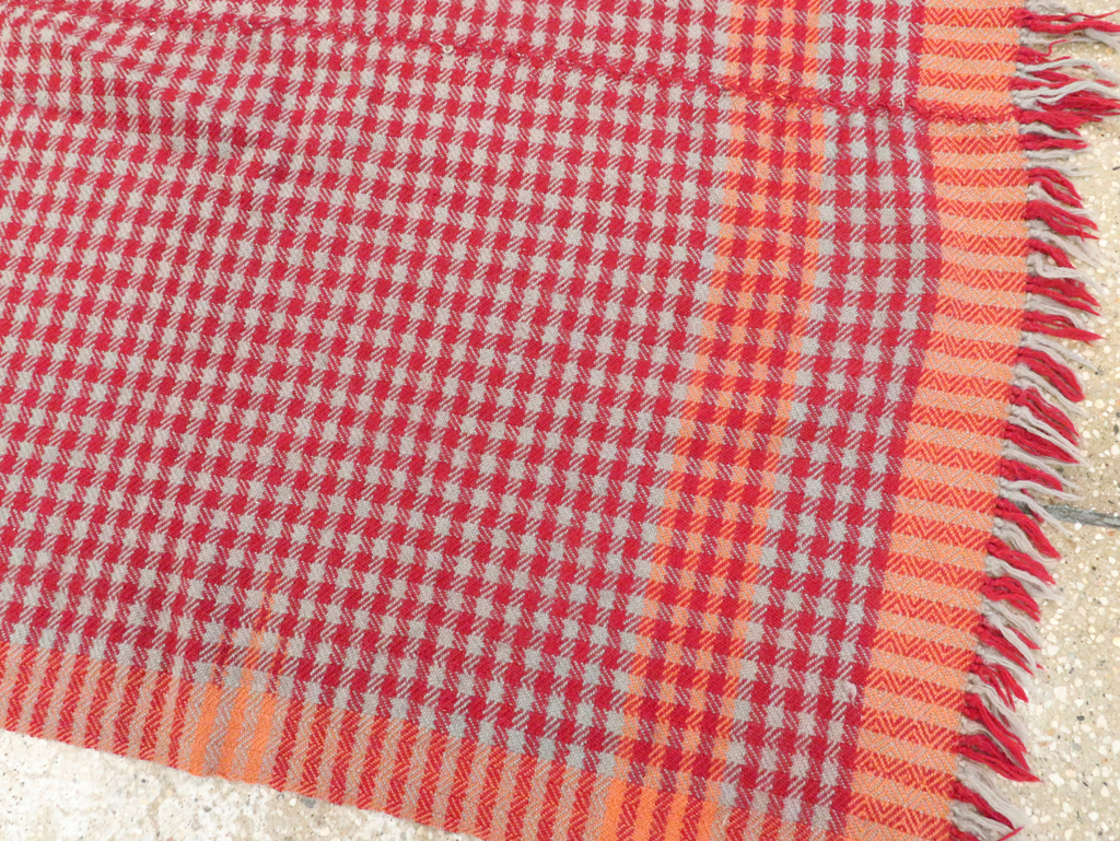 Vintage Persian Square Textile Flatweave, No.28985 - Gss