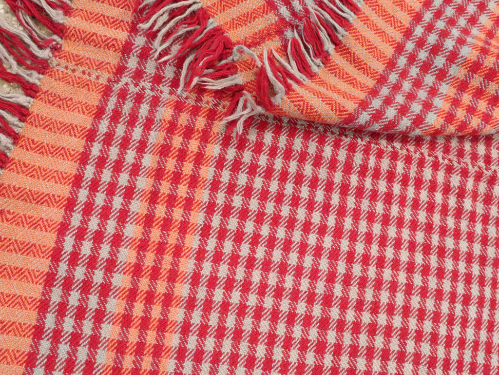 Vintage Persian Square Textile Flatweave, No.28985 - Gss