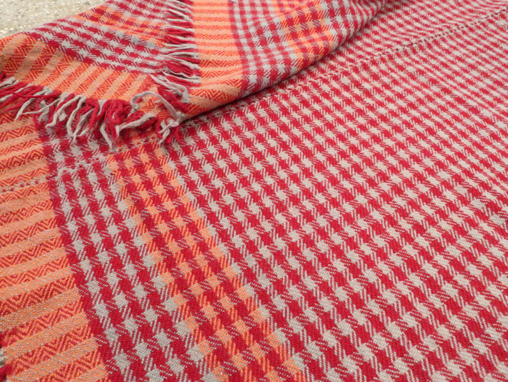 Vintage Persian Square Textile Flatweave, No.28985 - Gss