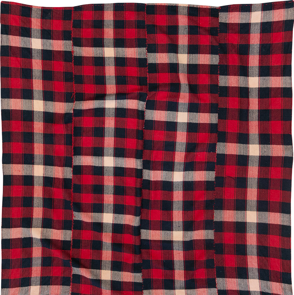 Vintage Persian Plaid Textile, No.29030 - Gss