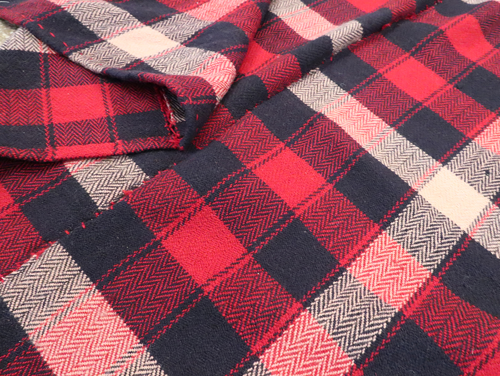 Vintage Persian Plaid Textile, No.29030 - Gss