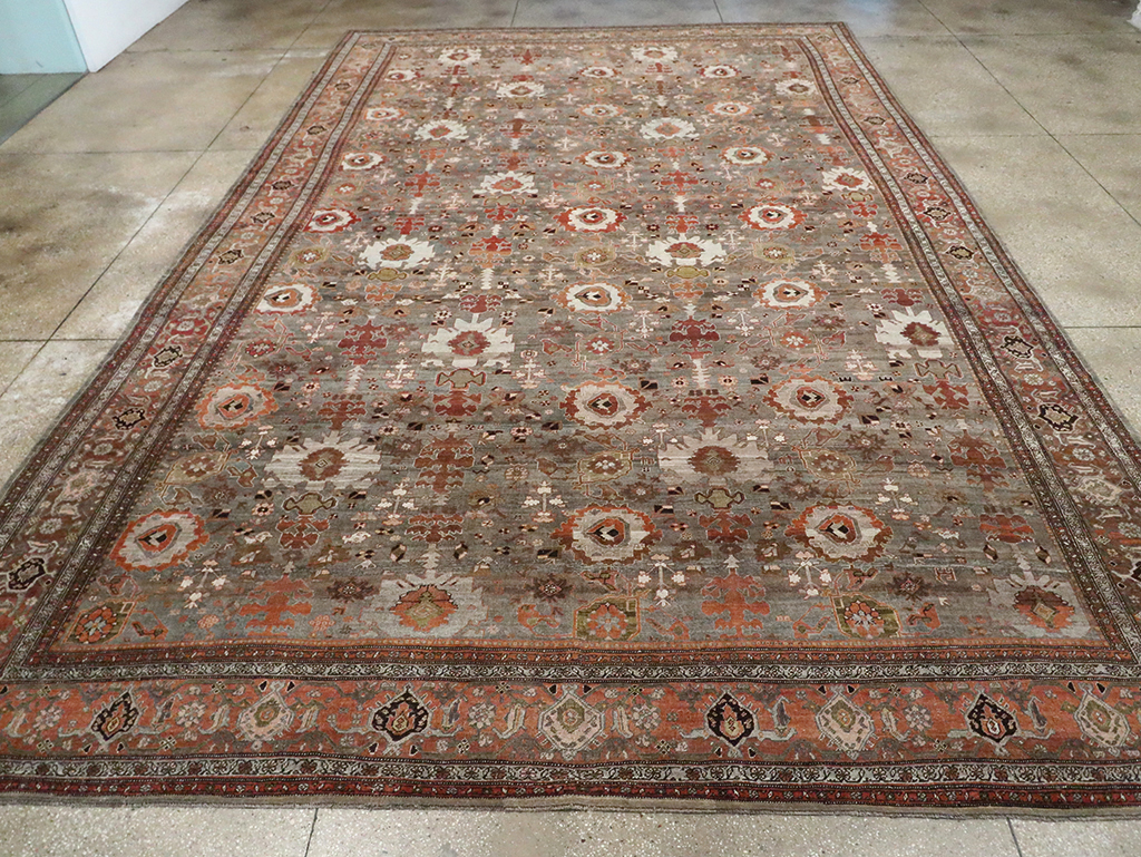 Antique Persian Bidjar Large Room Size Carpet, No.29052 - Gss