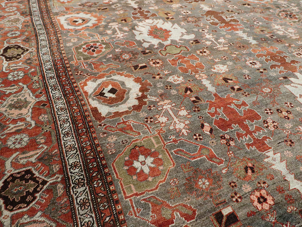Antique Persian Bidjar Large Room Size Carpet, No.29052 - Gss