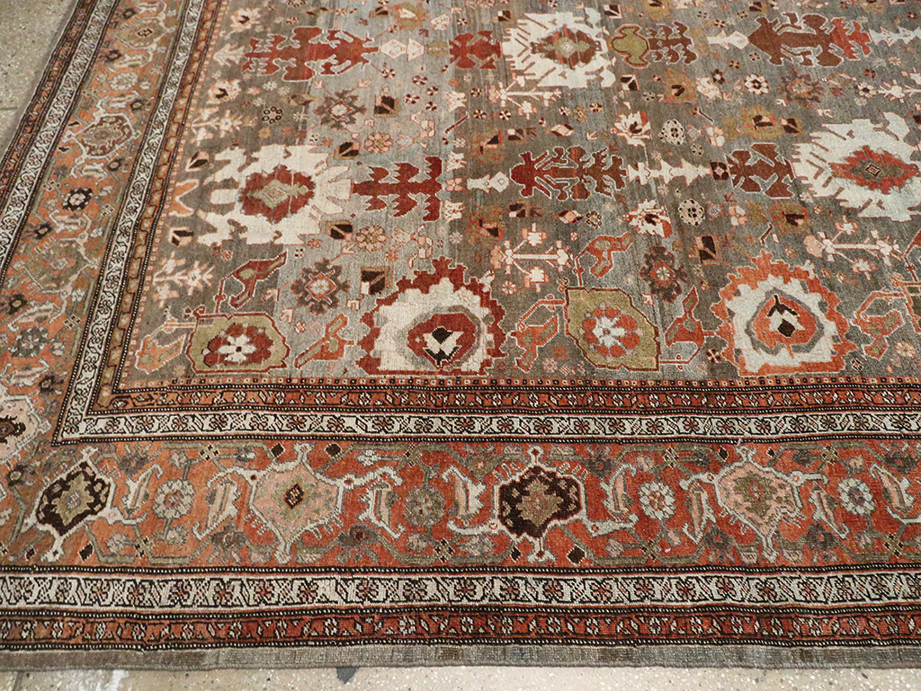Antique Persian Bidjar Large Room Size Carpet, No.29052 - Gss