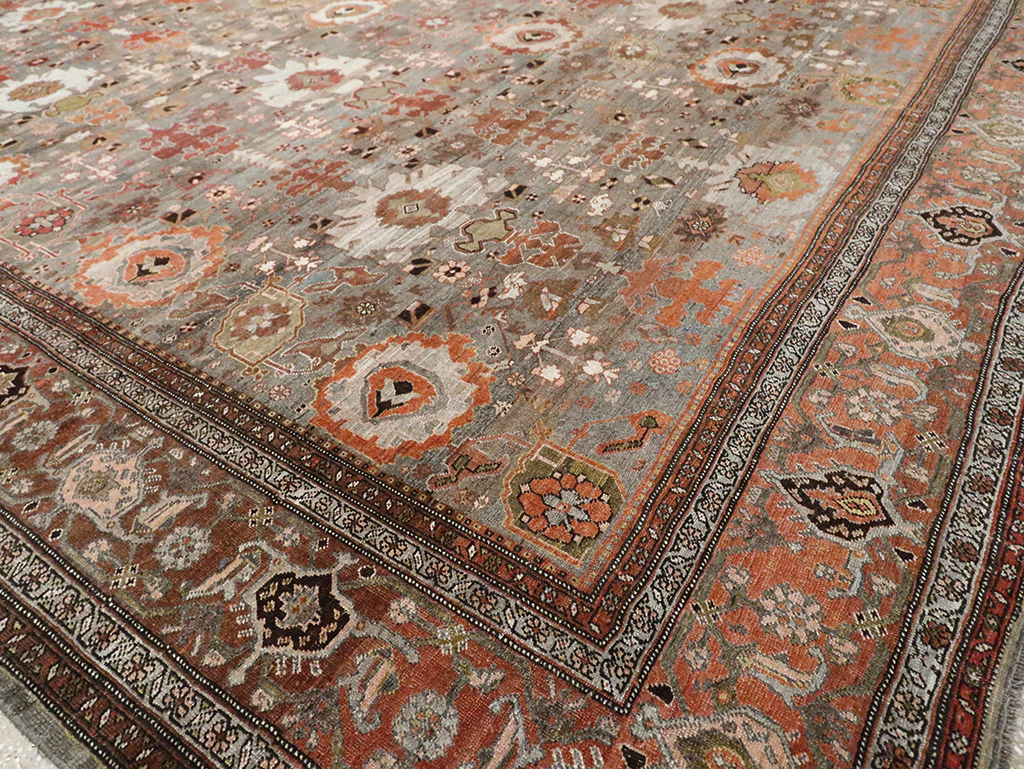Antique Persian Bidjar Large Room Size Carpet, No.29052 - Gss