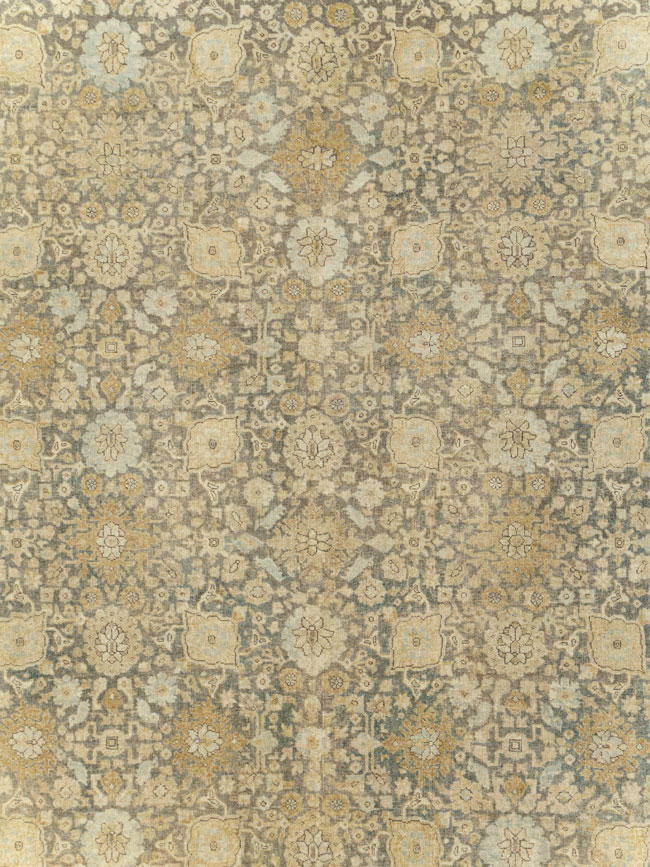Antique Persian Tabriz Room Size Carpet, No.29053 - Gss