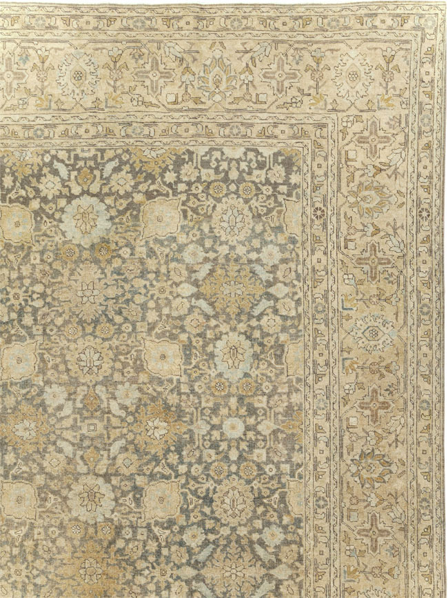 Antique Persian Tabriz Room Size Carpet, No.29053 - Gss