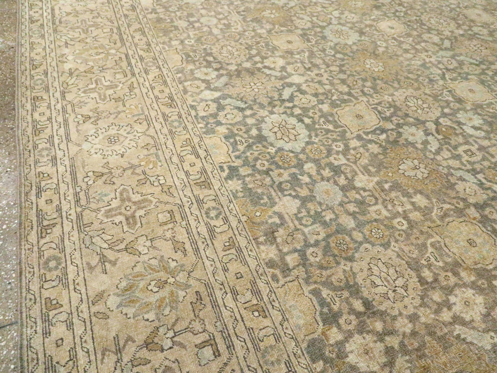 Antique Persian Tabriz Room Size Carpet, No.29053 - Gss