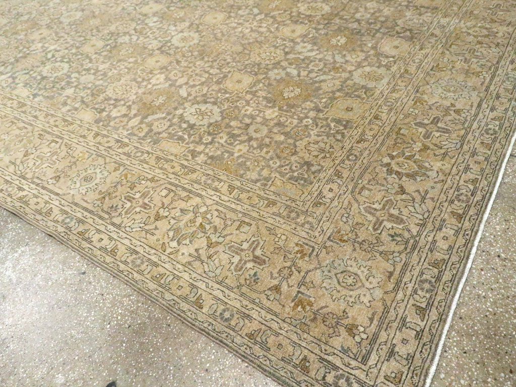 Antique Persian Tabriz Room Size Carpet, No.29053 - Gss