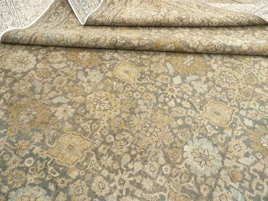 Antique Persian Tabriz Room Size Carpet, No.29053 - Gss