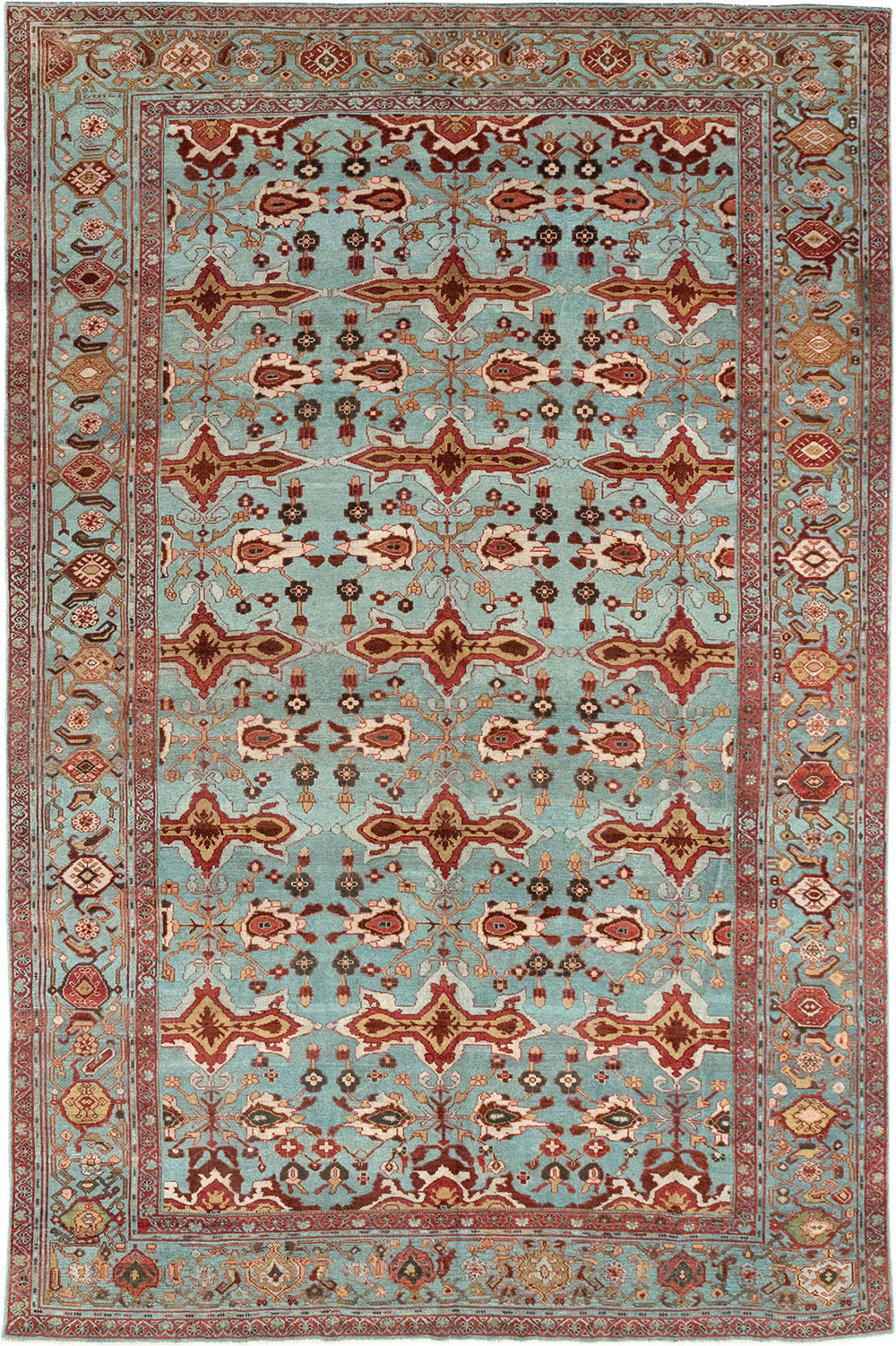 Antique Persian Kurdish Room Size Carpet, No.29056 - Gss