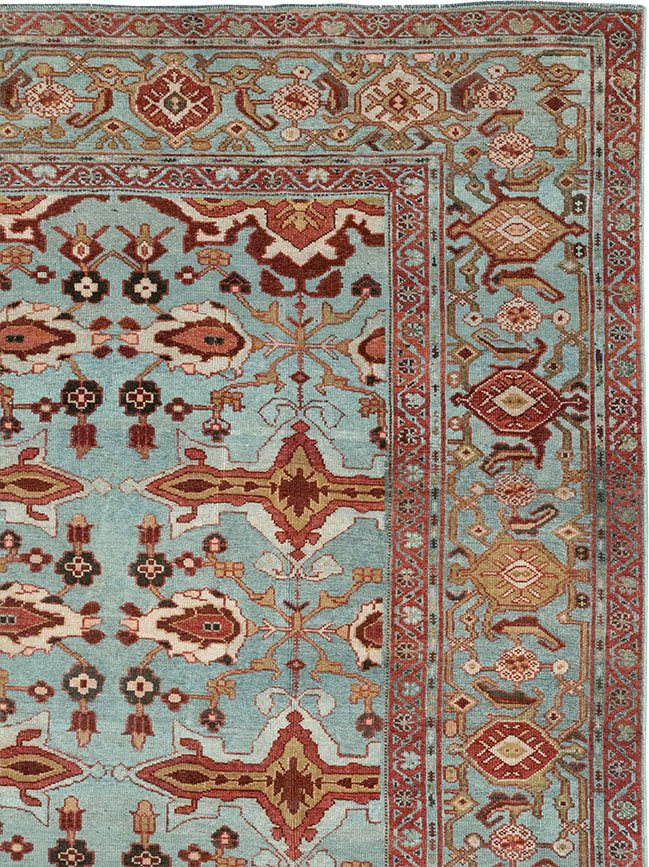 Antique Persian Kurdish Room Size Carpet, No.29056 - Gss
