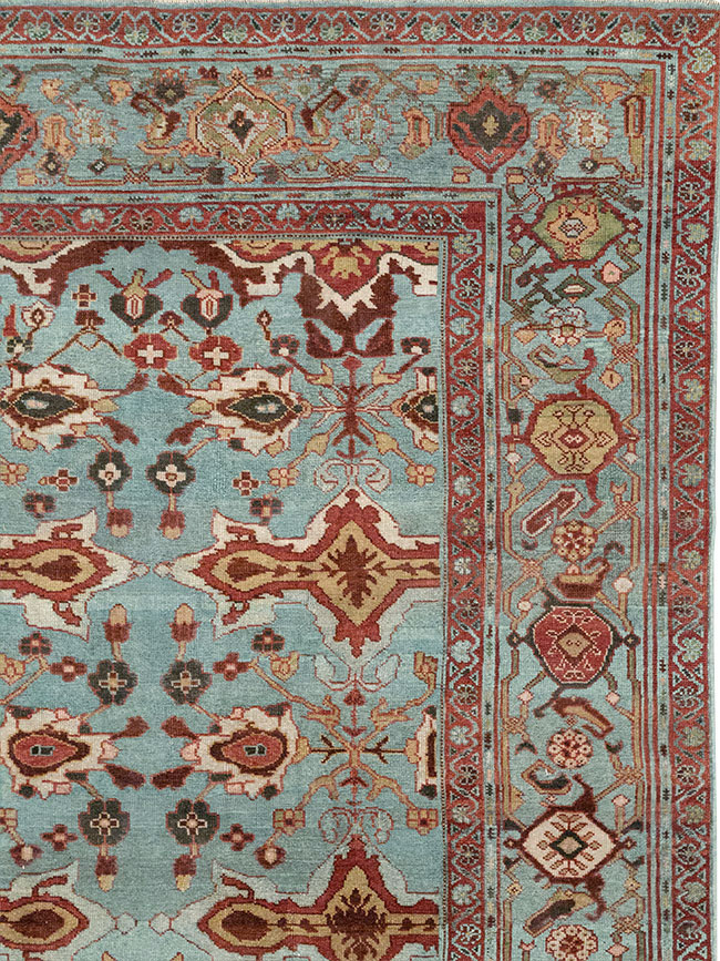 Antique Persian Kurdish Room Size Carpet, No.29056 - Gss