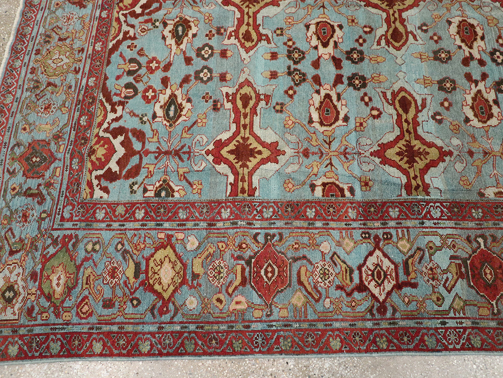 Antique Persian Kurdish Room Size Carpet, No.29056 - Gss
