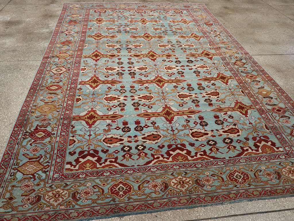 Antique Persian Kurdish Room Size Carpet, No.29056 - Gss
