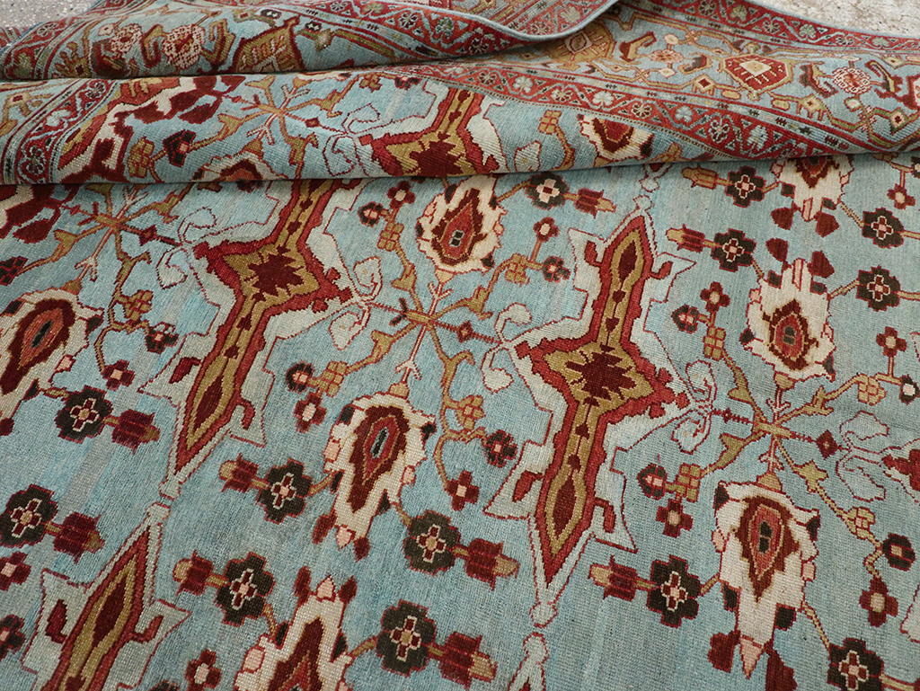 Antique Persian Kurdish Room Size Carpet, No.29056 - Gss