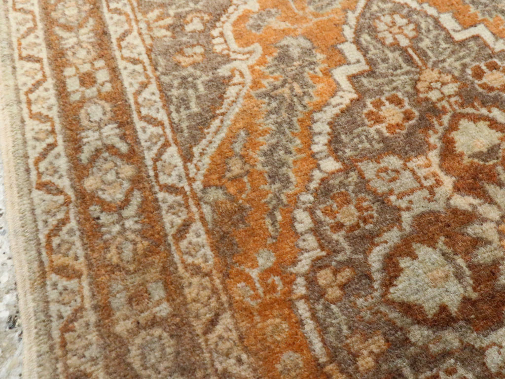 Vintage Persian Tabriz Throw Rug, No.29063 - Gss