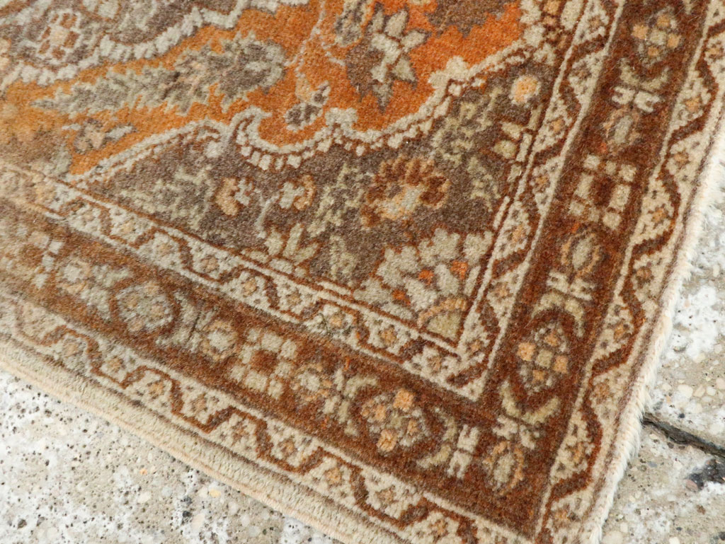Vintage Persian Tabriz Throw Rug, No.29063 - Gss