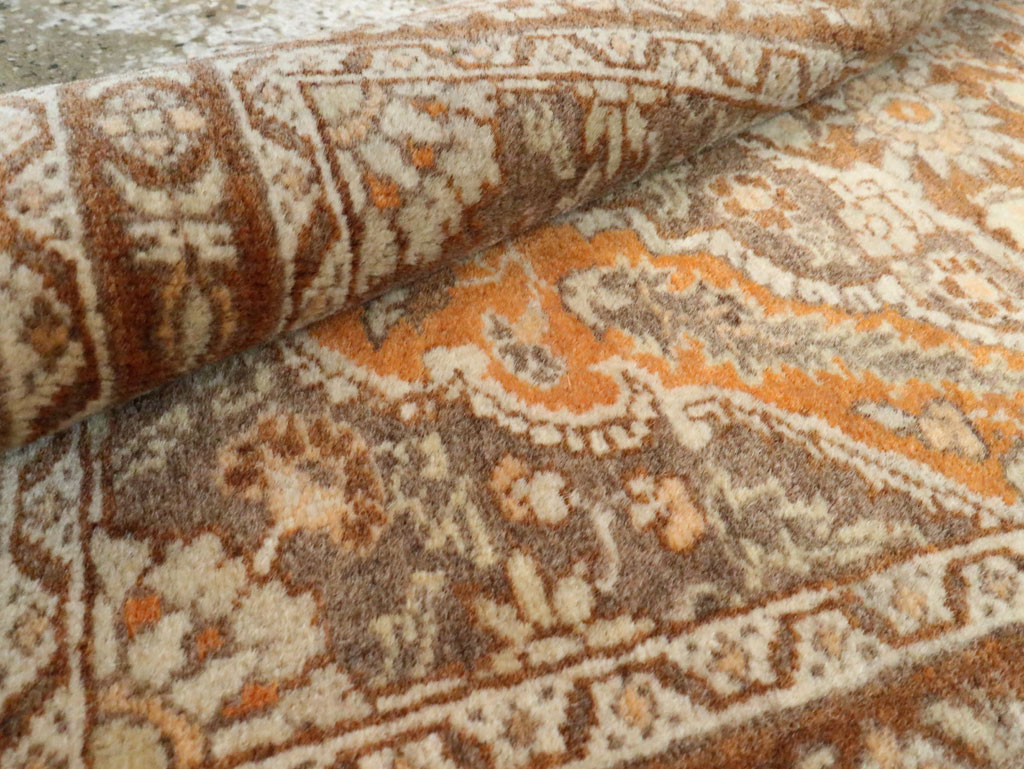 Vintage Persian Tabriz Throw Rug, No.29063 - Gss