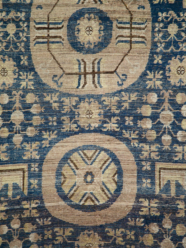 Antique East Turkestan Khotan Carpet, No.29064 - Gss