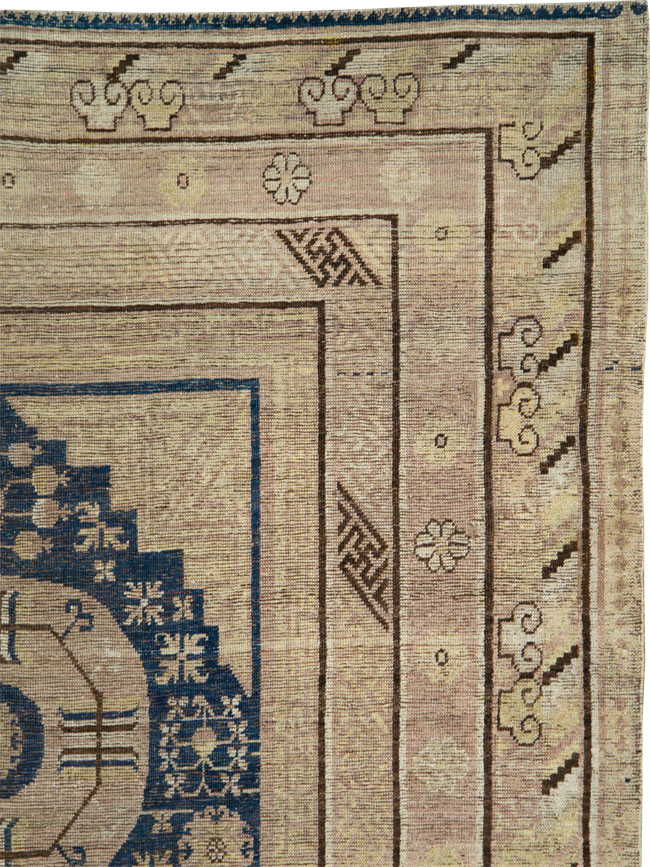 Antique East Turkestan Khotan Carpet, No.29064 - Gss