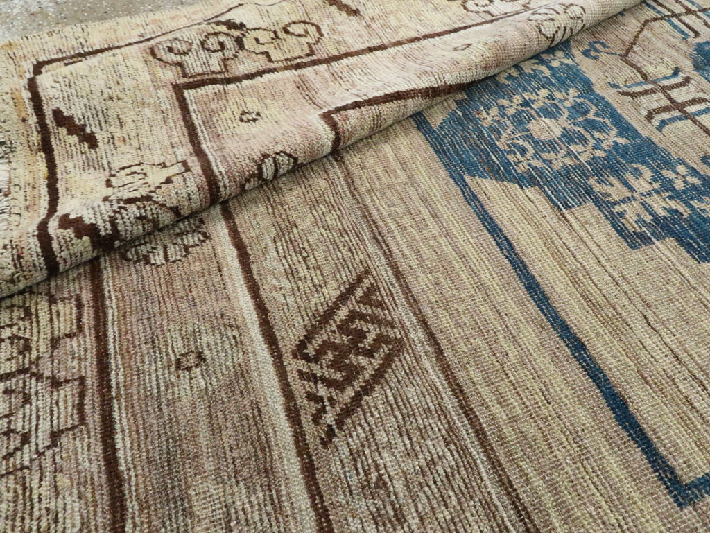 Antique East Turkestan Khotan Carpet, No.29064 - Gss