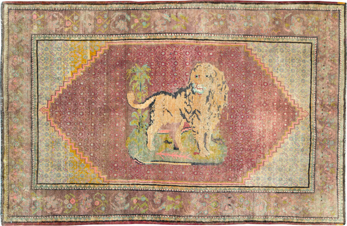 Vintage Pictorial Anatolian Rug, No.29066 - Gss