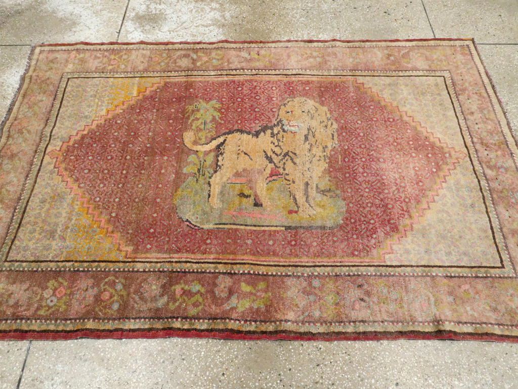 Vintage Pictorial Anatolian Rug, No.29066 - Gss
