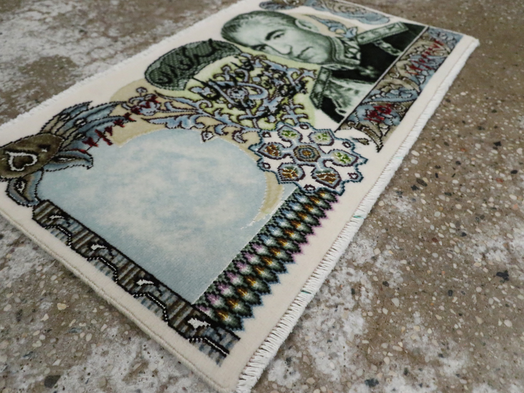 Modern Persian Tabriz Pictorial Rug, No.29068 - Gss