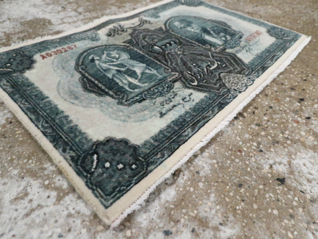 Modern Persian Tabriz Pictorial Rug, No.29078 - Gss