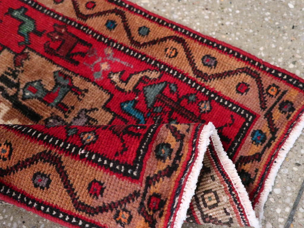 Vintage Persian Kurdish Pictorial Rug, No.29081 - Gss